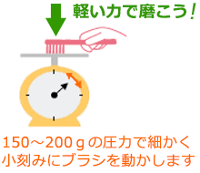 フッ素のパワーで歯質強化！ 虫歯の治癒促進！