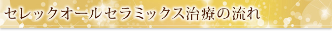 セレックオールセラミックス治療の流れ